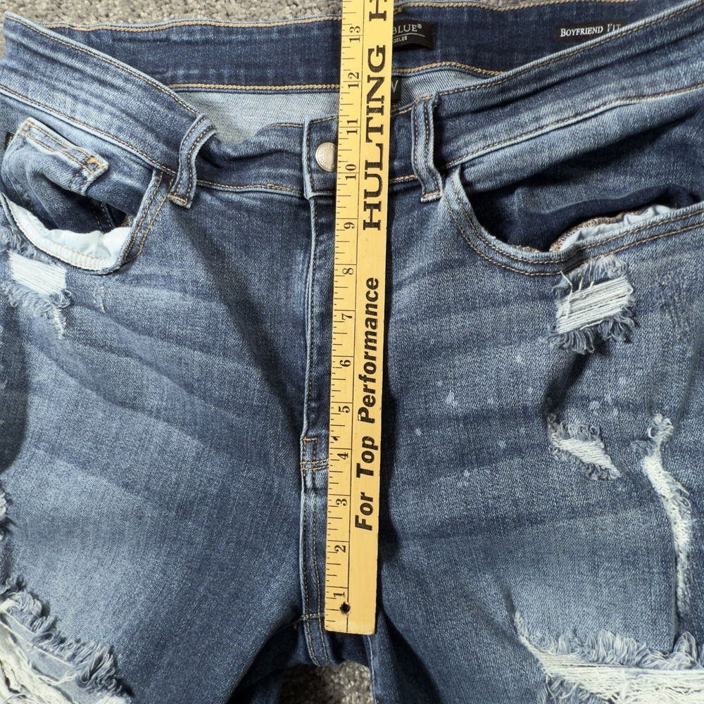 Judy Blue Jeans Women's 16W Boyfriend Fit Distressed Denim Splatter JB82363MD-PL - Picture 8 of 10